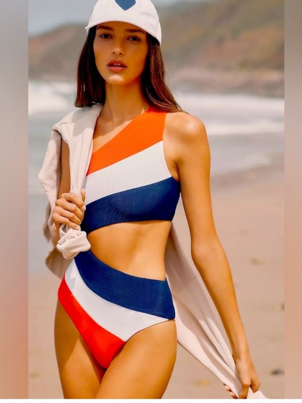 NWT BEACH RIOT Joyce One Piece Gumdrop Colorblock